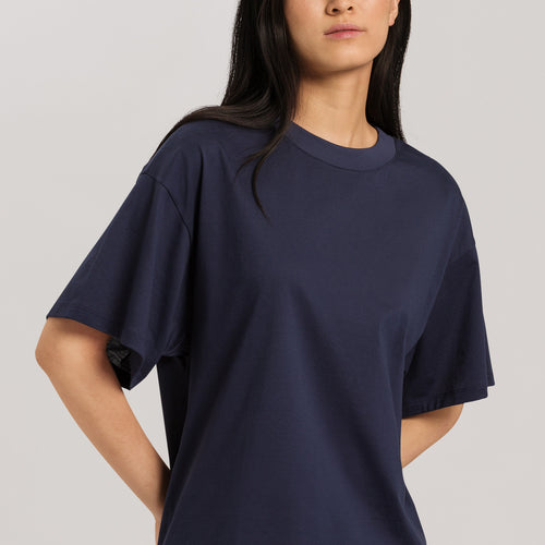 78663 Natural Shirt Short Sleeve Shirt Overcut - 1650 Blueberry