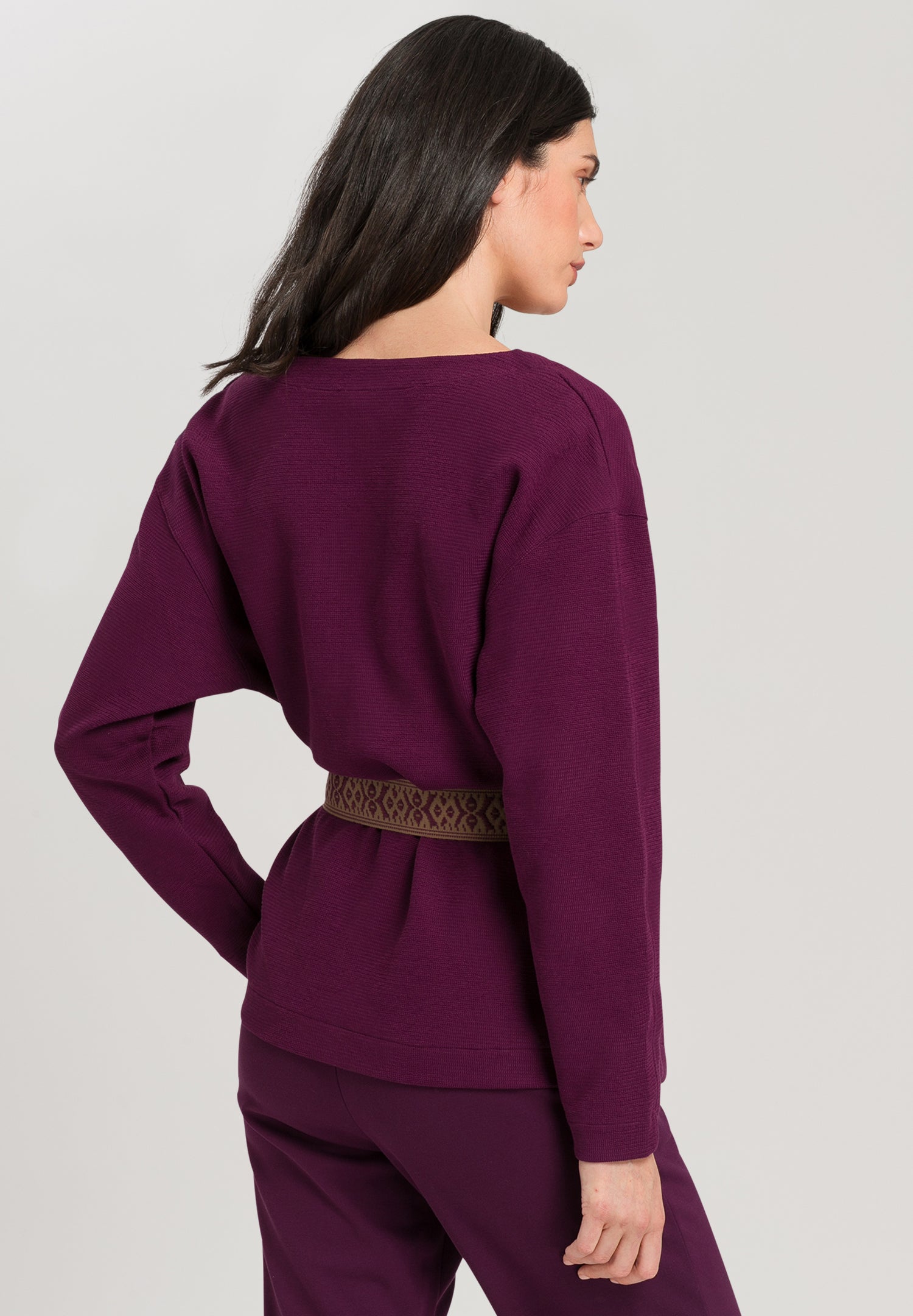 78679 Pure Comfort Belted Cardigan - 1488 Sumac