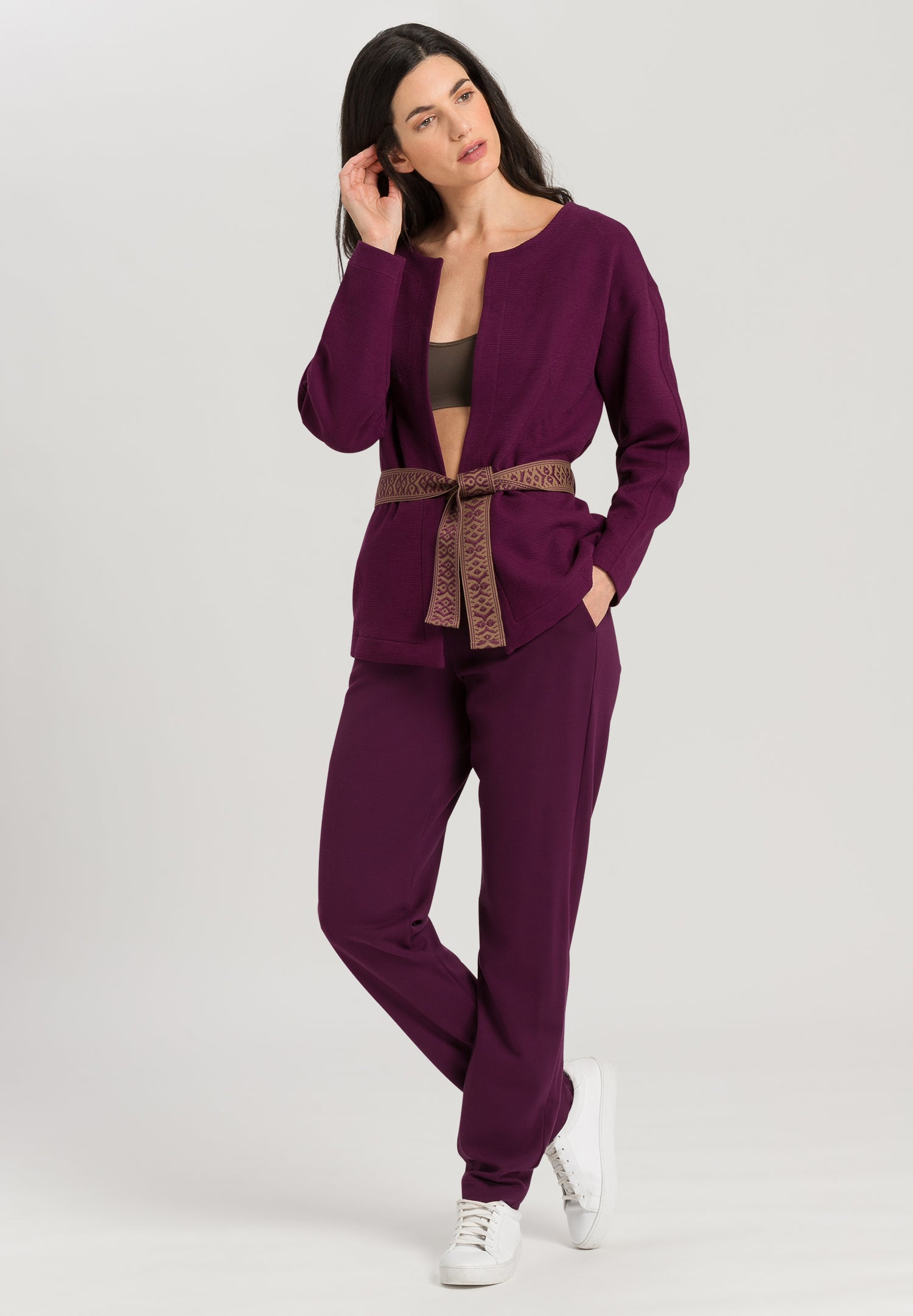 78679 Pure Comfort Belted Cardigan - 1488 Sumac