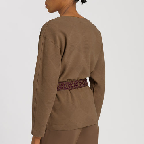 78679 Pure Comfort Belted Cardigan - 2821 Walnut