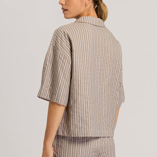 78708 Urban Casuals Short Sleeve Shirt - 2370 Earthy Stripe