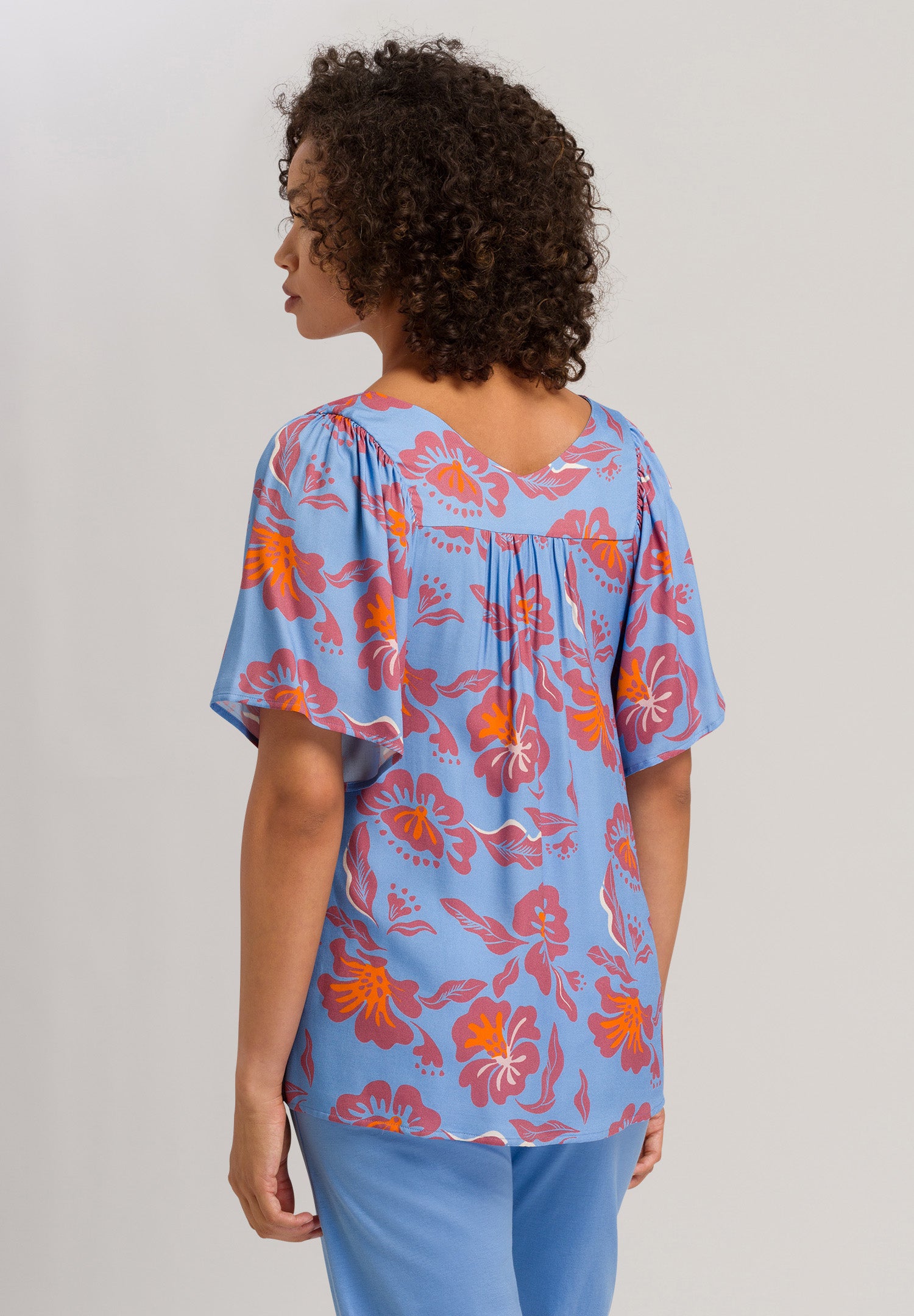 78727 Sunny Vibes 3/4 Sleeve Shirt - 2368 Vivid Flowers