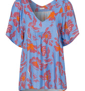 78727 Sunny Vibes 3/4 Sleeve Shirt - 2368 Vivid Flowers