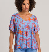 78727 Sunny Vibes 3/4 Sleeve Shirt - 2368 Vivid Flowers