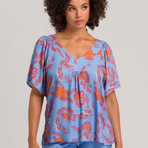 78727 Sunny Vibes 3/4 Sleeve Shirt - 2368 Vivid Flowers