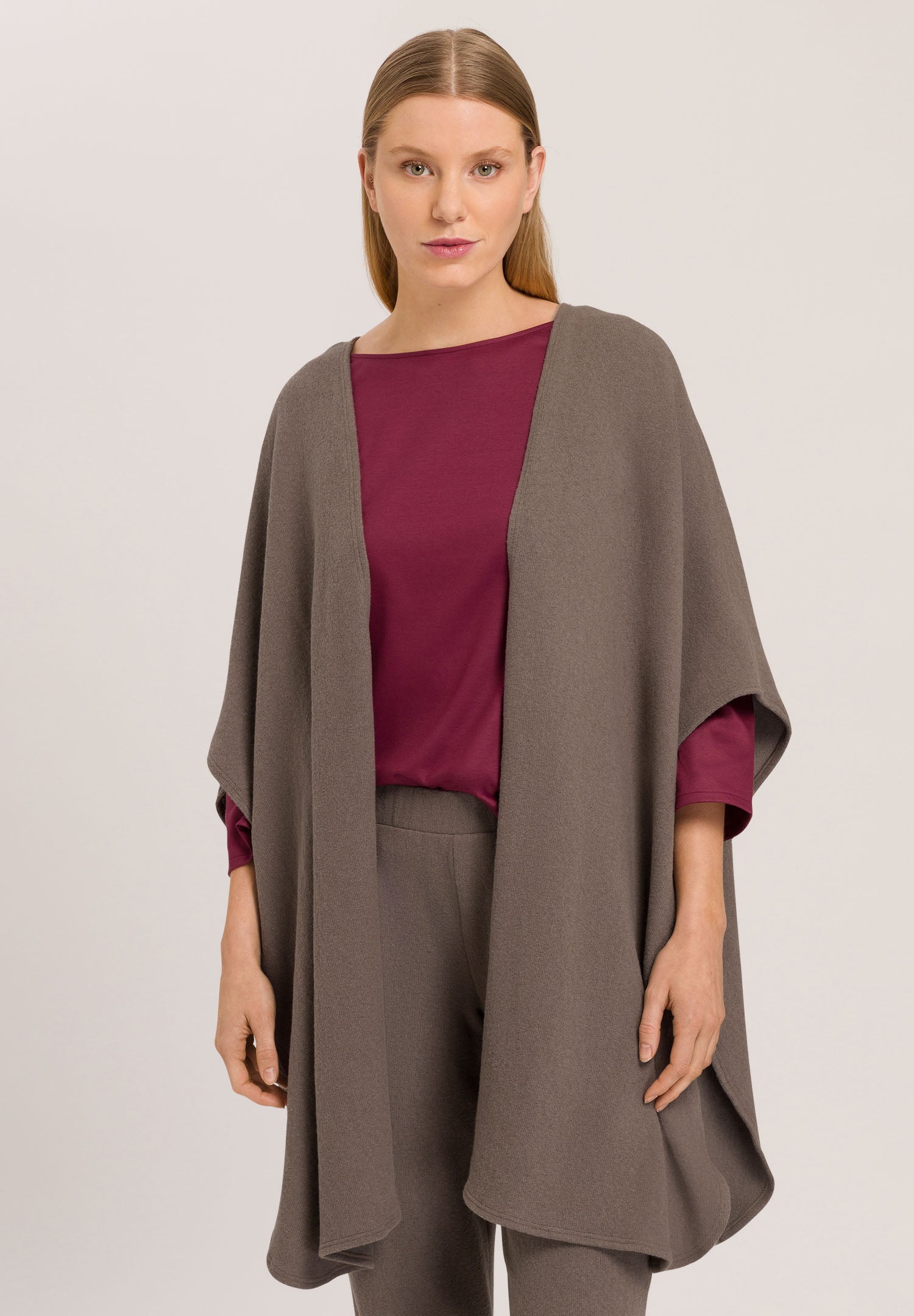 78779 Easywear Poncho - 1258 Mocha Stone