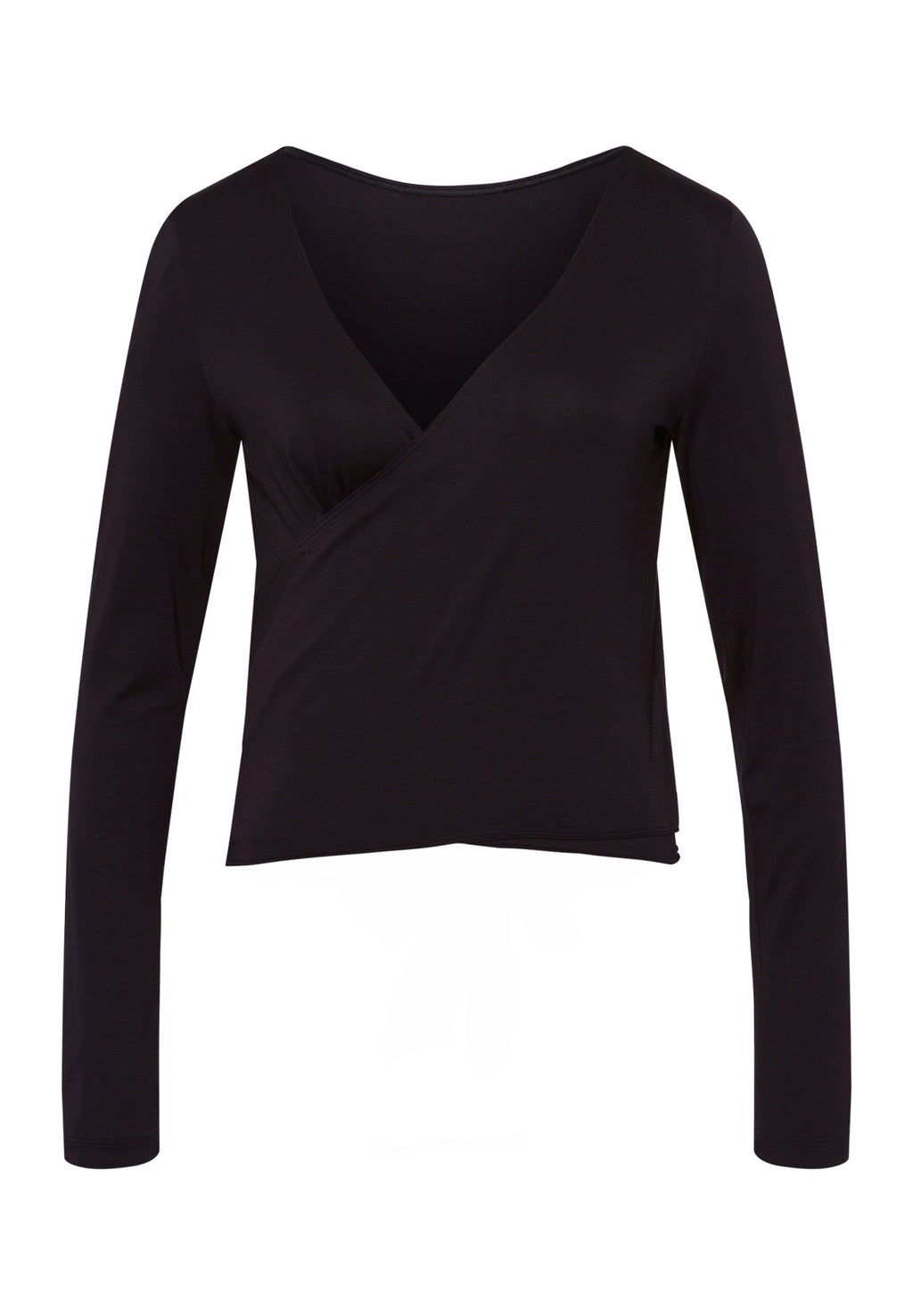 78800 Yoga L/Slv Wrap Shirt - 2199 Black Beauty