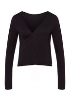 78800 Yoga L/Slv Wrap Shirt - 2199 Black Beauty
