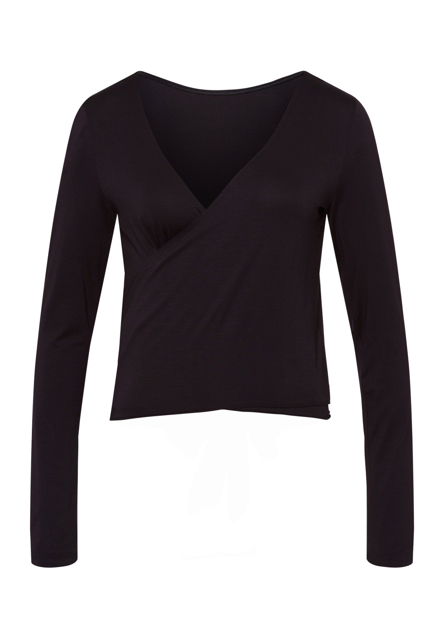 78800 Yoga L/Slv Wrap Shirt - 2199 Black Beauty