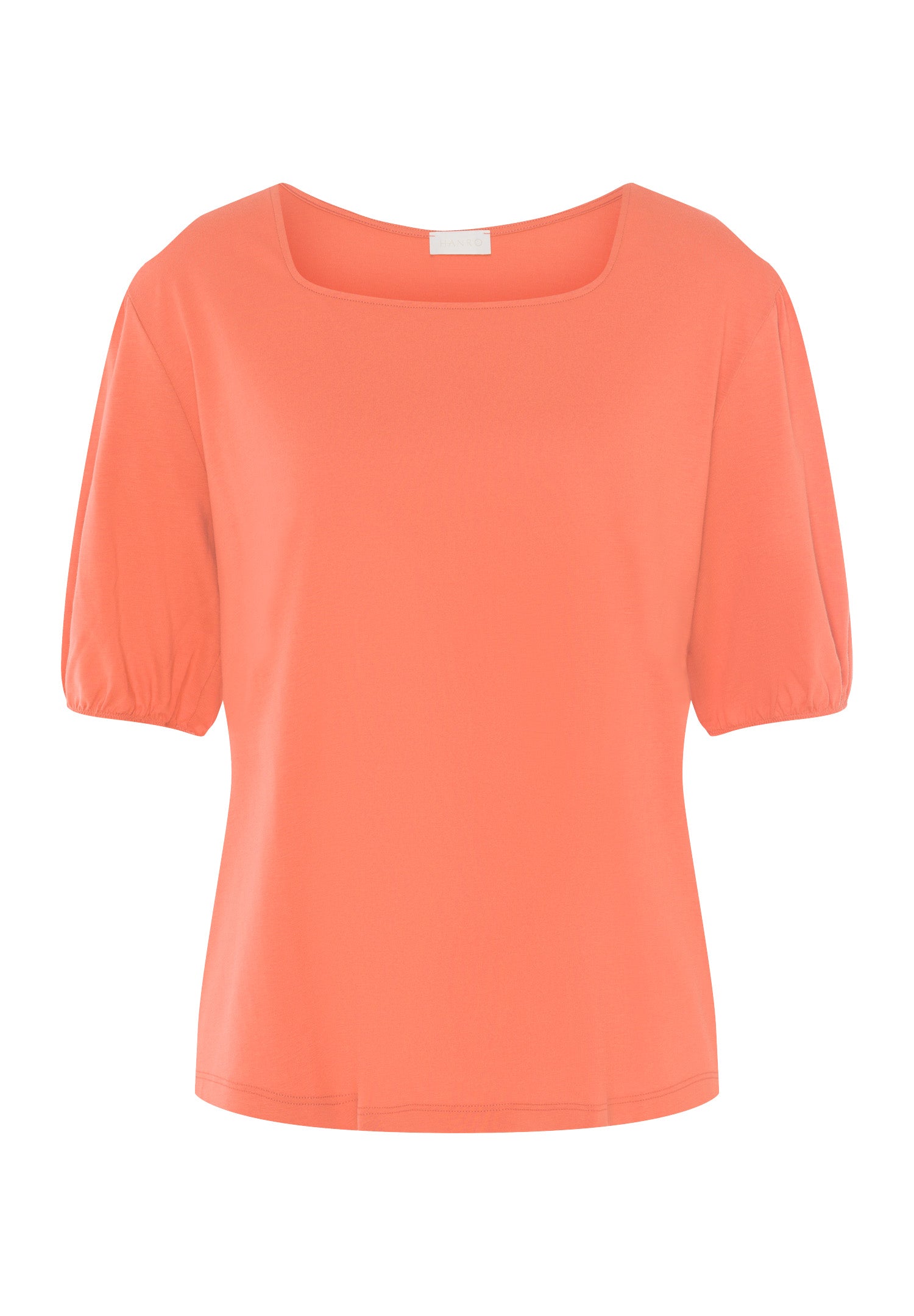 Natural Shirt Organic Cotton Square Neck Top | Apricot Brandy 78807-22 ...