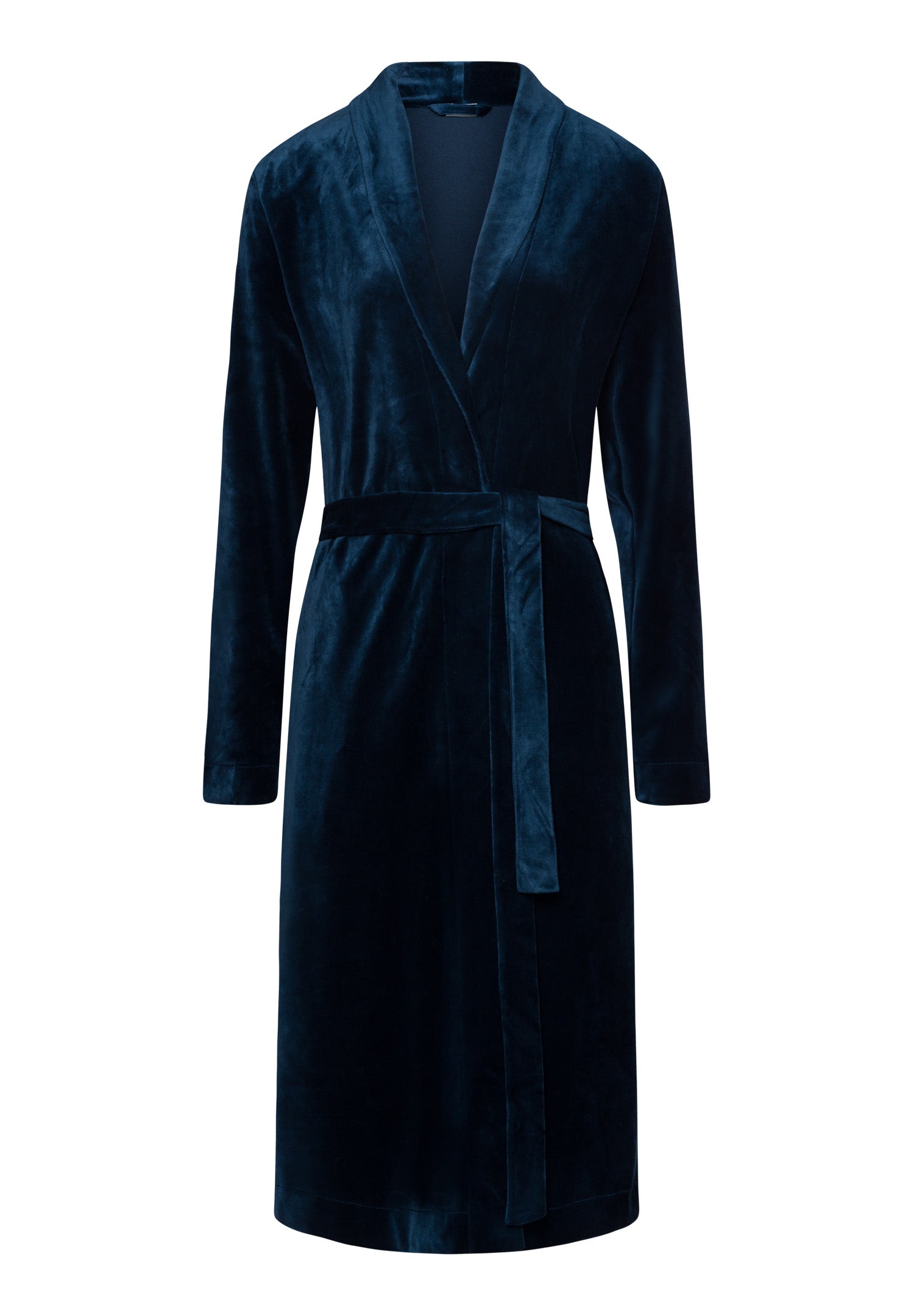 Favourites Velvet Shawl Collar Robe | Mystic Blue 78859-1652 – HANRO