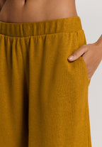 Summer Knits Linen Blend Shorts | Golden Cumin 78879-2803