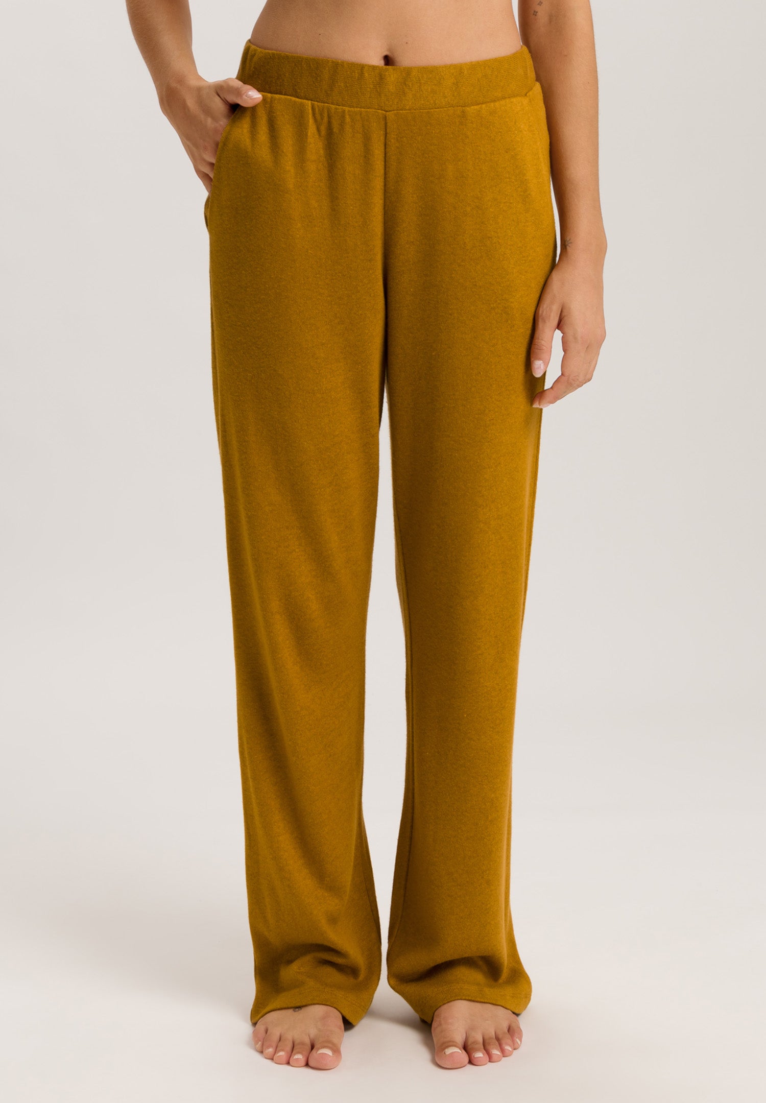 Summer Knits Linen Blend Pants | Golden Cumin 78880-2803