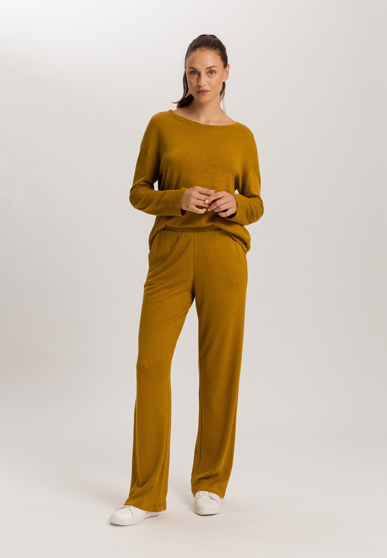 Summer Knits Linen Blend Pants | Golden Cumin 78880-2803