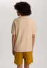 Summer Knits Organic Cotton Structured Collar Top | Golden Cumin Stripe 78881-3030