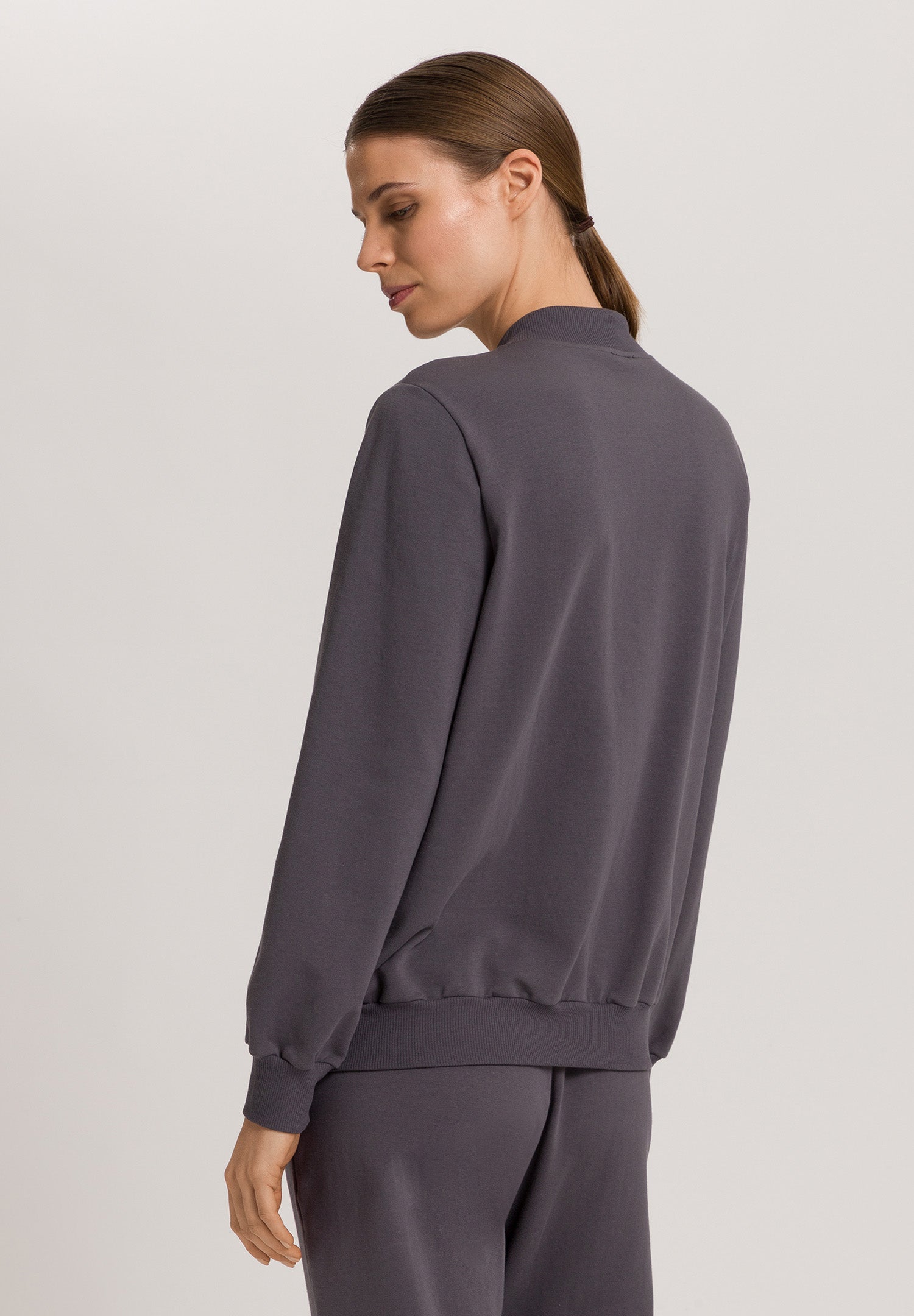 Natural Living Organic Cotton French Terry  Jacket | Black Pearl 78885-2183