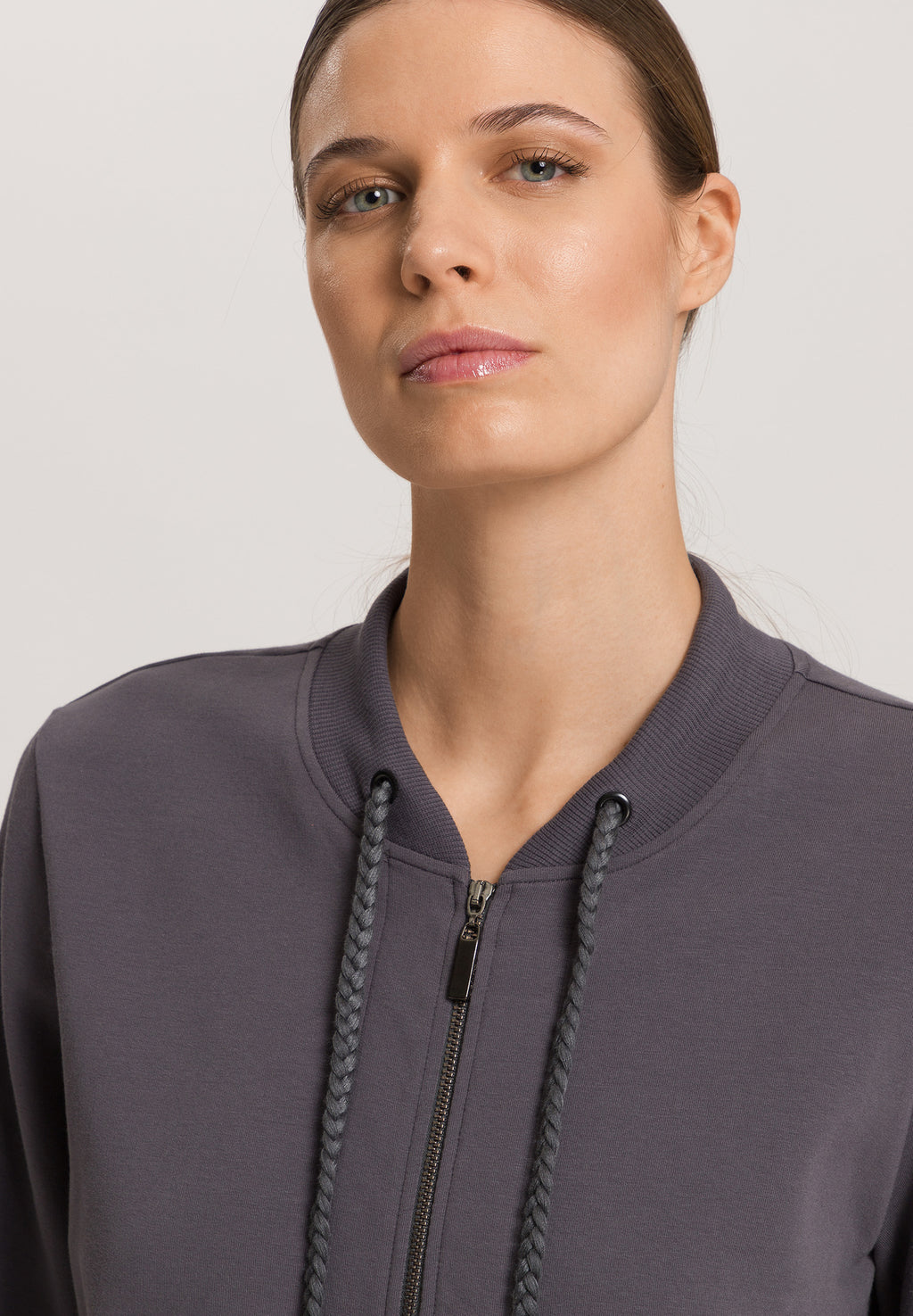 Natural Living Organic Cotton French Terry  Jacket | Black Pearl 78885-2183