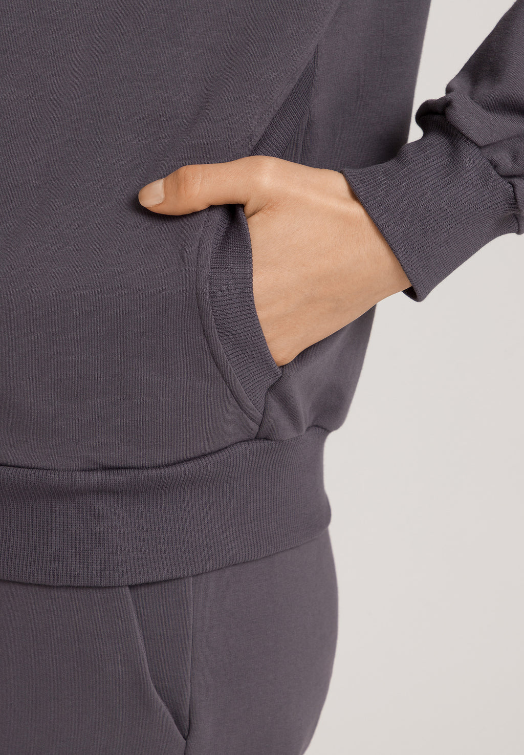 Natural Living Organic Cotton French Terry  Jacket | Black Pearl 78885-2183