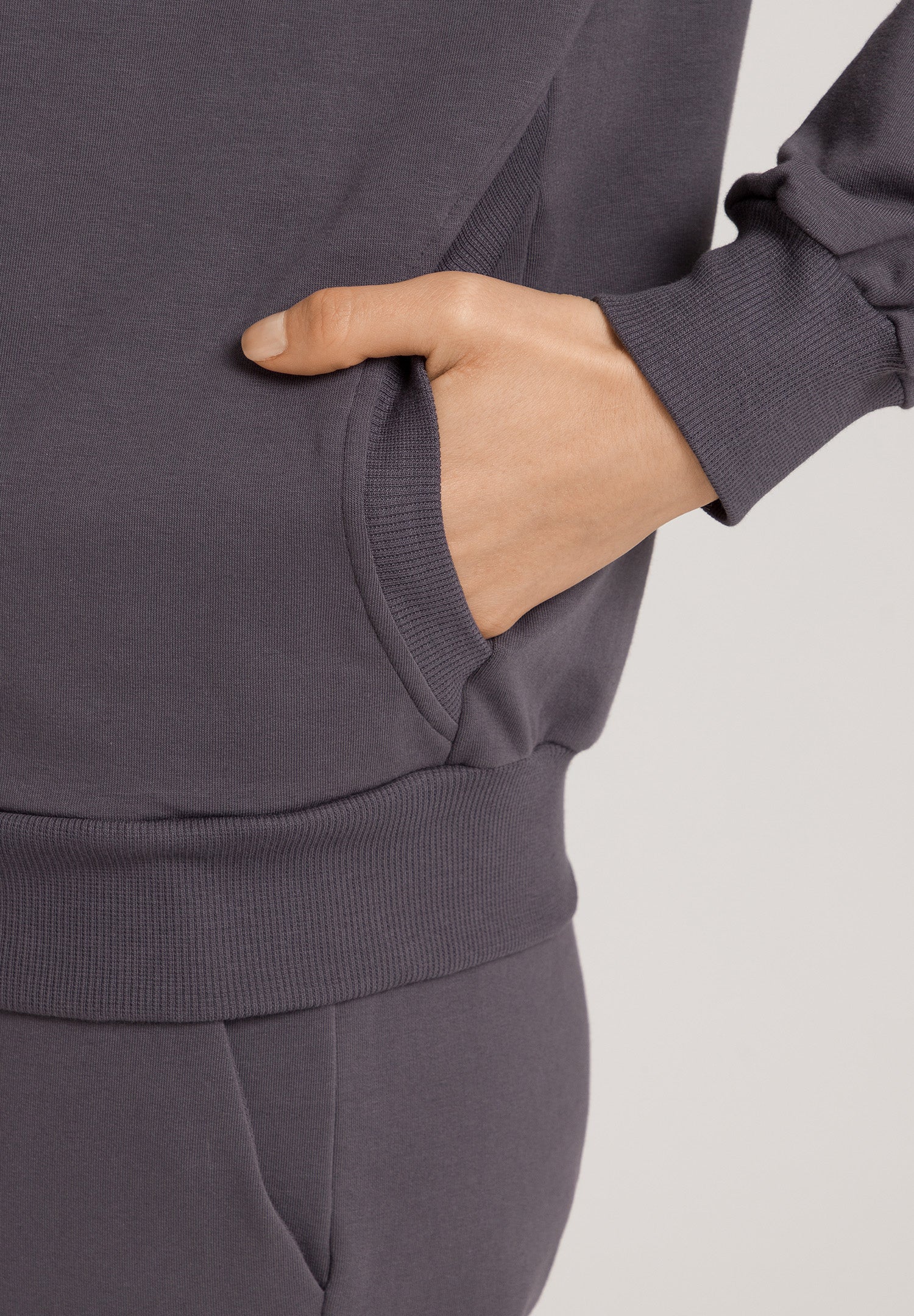 Natural Living Organic Cotton French Terry  Jacket | Black Pearl 78885-2183