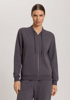 Natural Living Organic Cotton French Terry  Jacket | Black Pearl 78885-2183