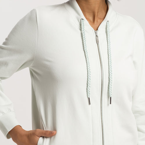 Natural Living Organic Cotton French Terry  Jacket | Green Beryl 78885-2707