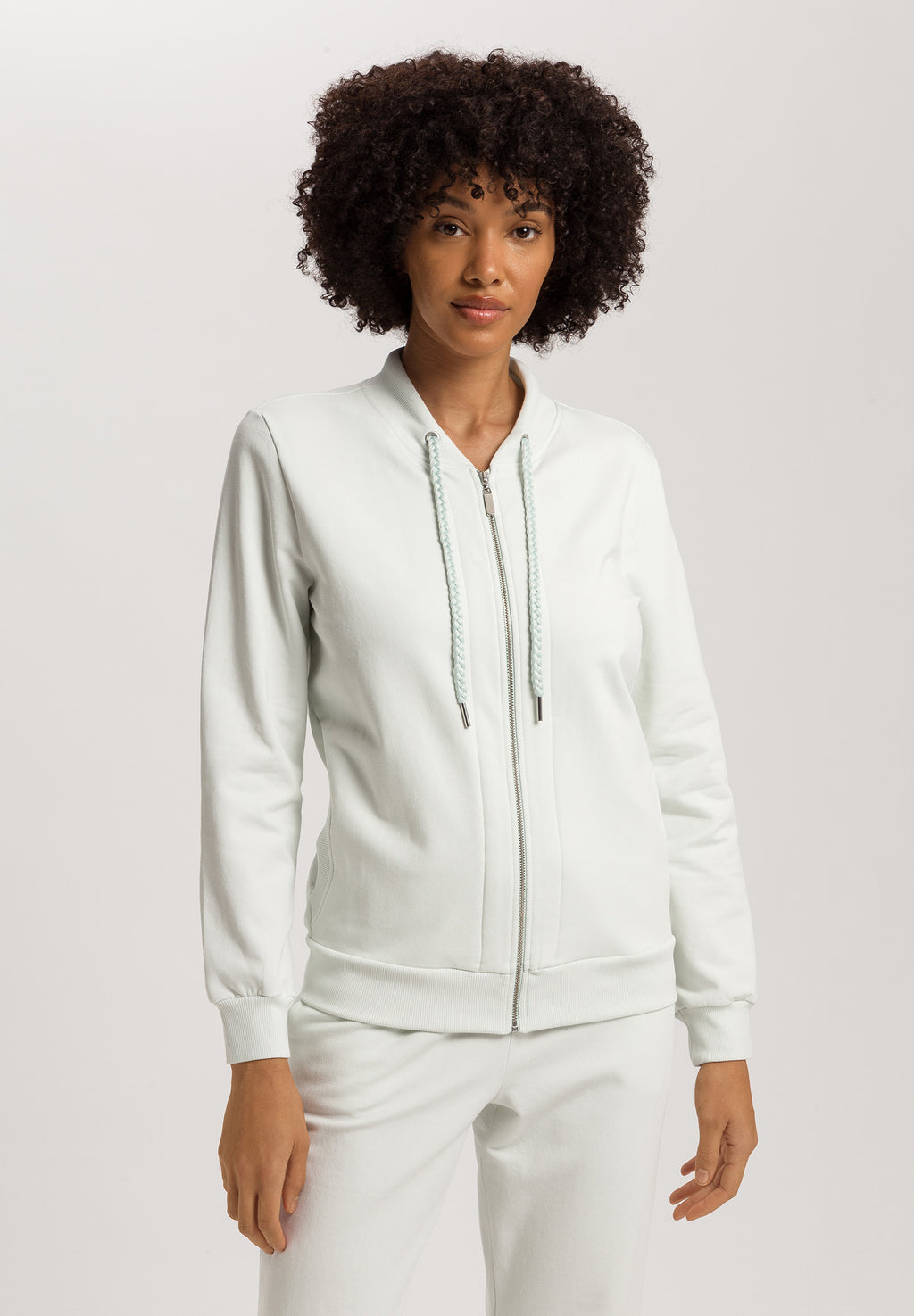 Natural Living Organic Cotton French Terry  Jacket | Green Beryl 78885-2707