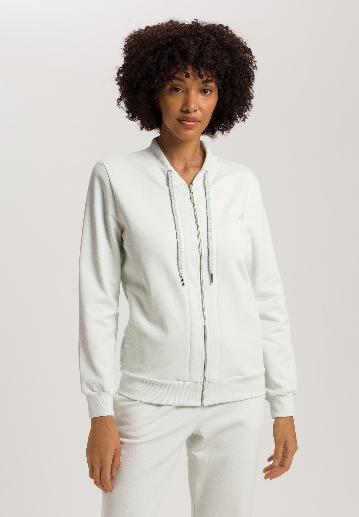 Natural Living Organic Cotton French Terry  Jacket | Green Beryl 78885-2707