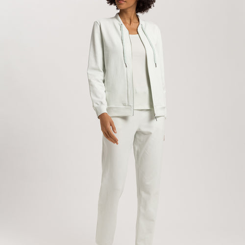 Natural Living Organic Cotton French Terry Pants | Green Beryl 78886-2707