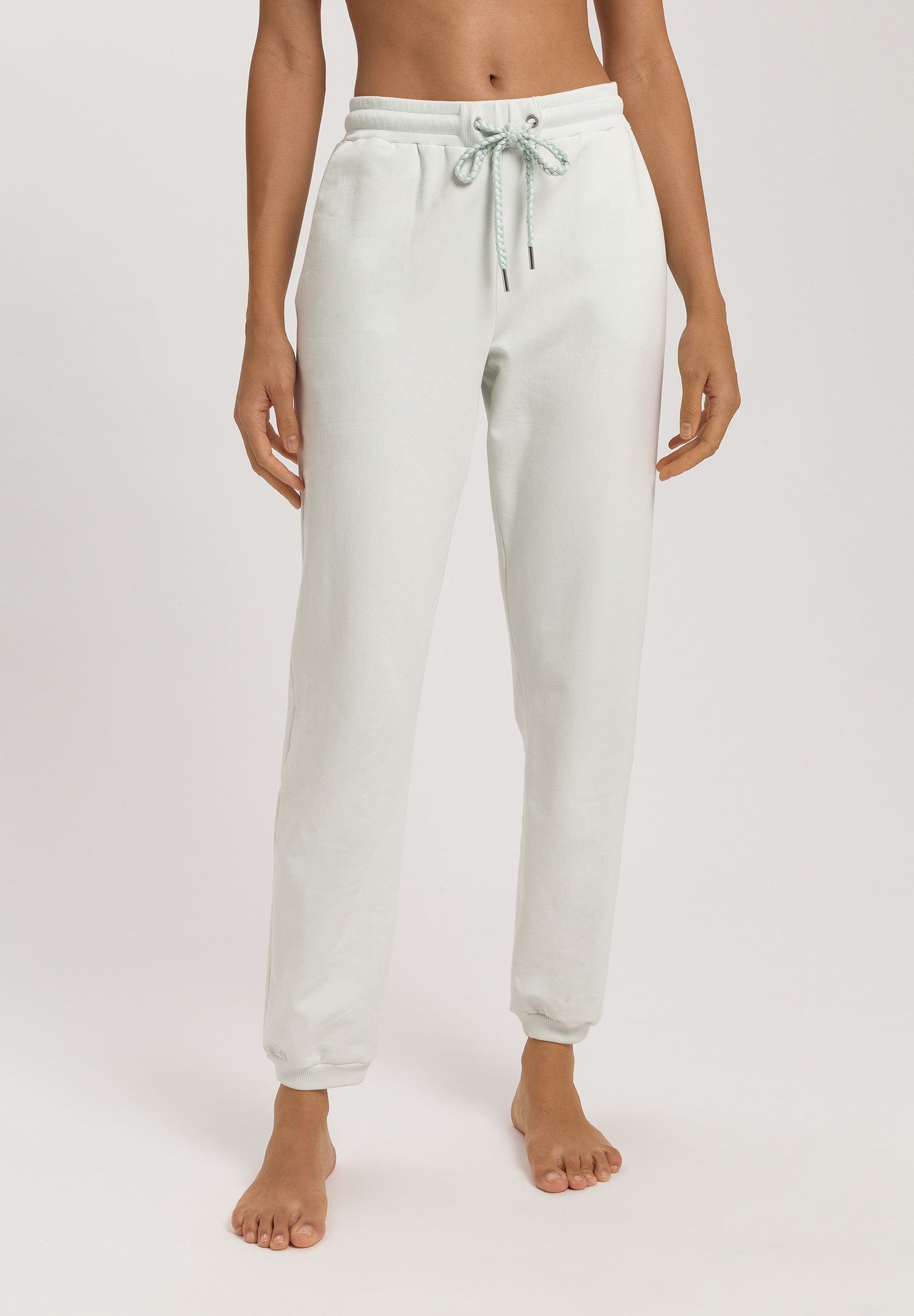 Natural Living Organic Cotton French Terry Pants | Green Beryl 78886-2707