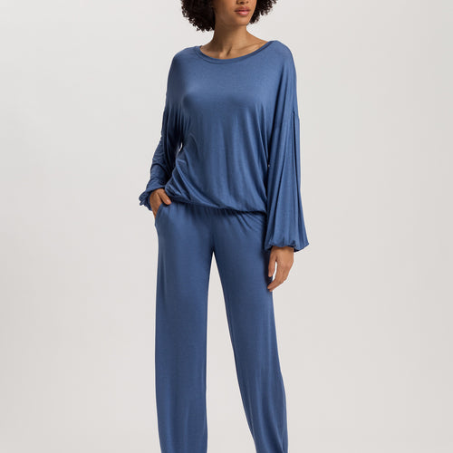 Natural Wear Tencel™ And Cashmere Soft Top | Slate Blue 78888-2642