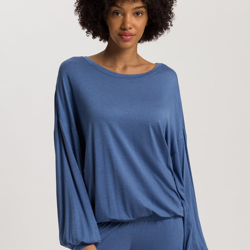 Natural Wear Tencel™ And Cashmere Soft Top | Slate Blue 78888-2642