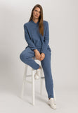Easy Wear Recycled Cotton Blend Pullover | Delicate Blue 78892-3057