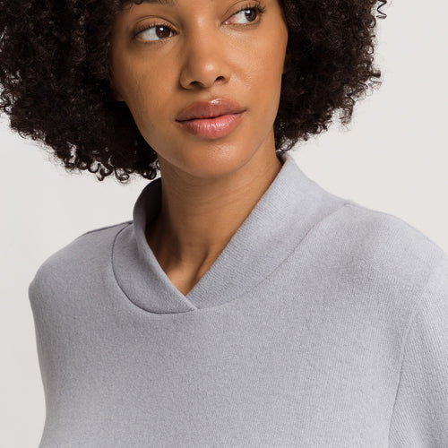 Easy Wear Recycled Cotton Blend Pullover | Moonstone 78892-3058