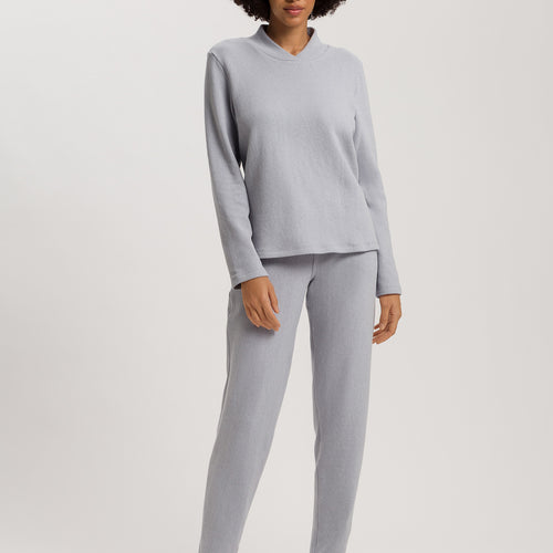 Easy Wear Recycled Cotton Blend Pullover | Moonstone 78892-3058