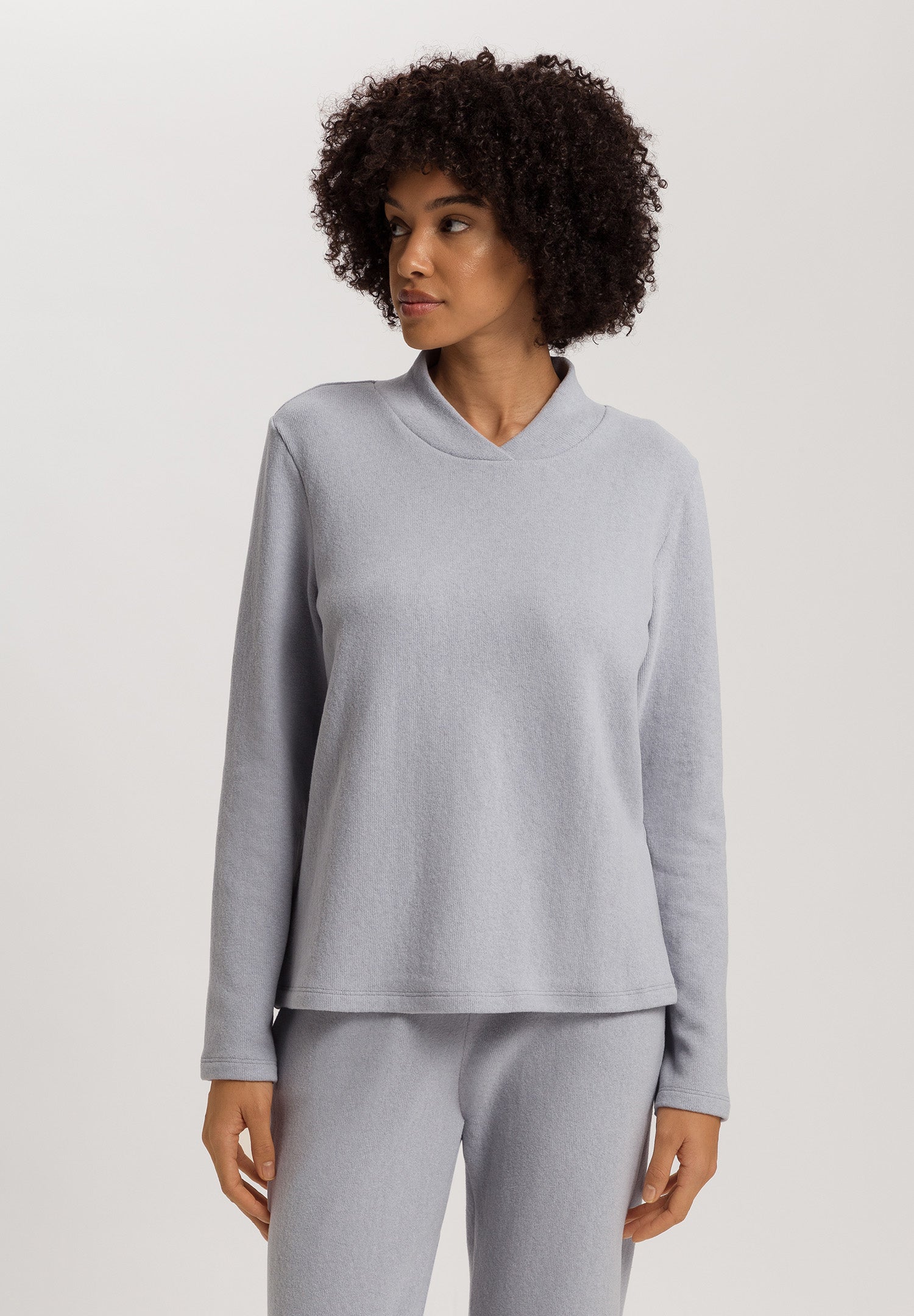 Easy Wear Recycled Cotton Blend Pullover | Moonstone 78892-3058