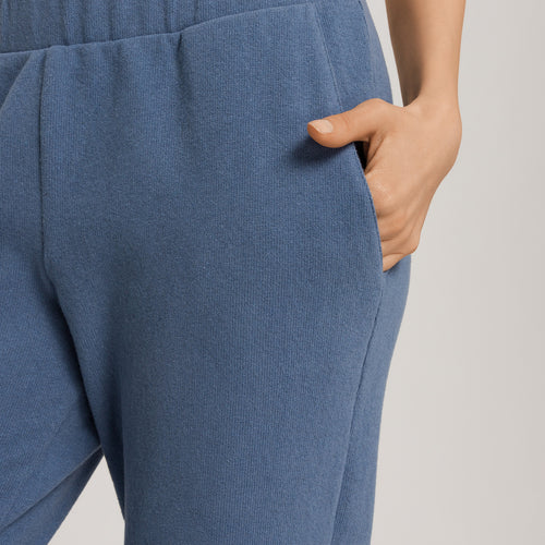 Easy Wear Recycled Cotton Blend Pants | Delicate Blue 78893-3057