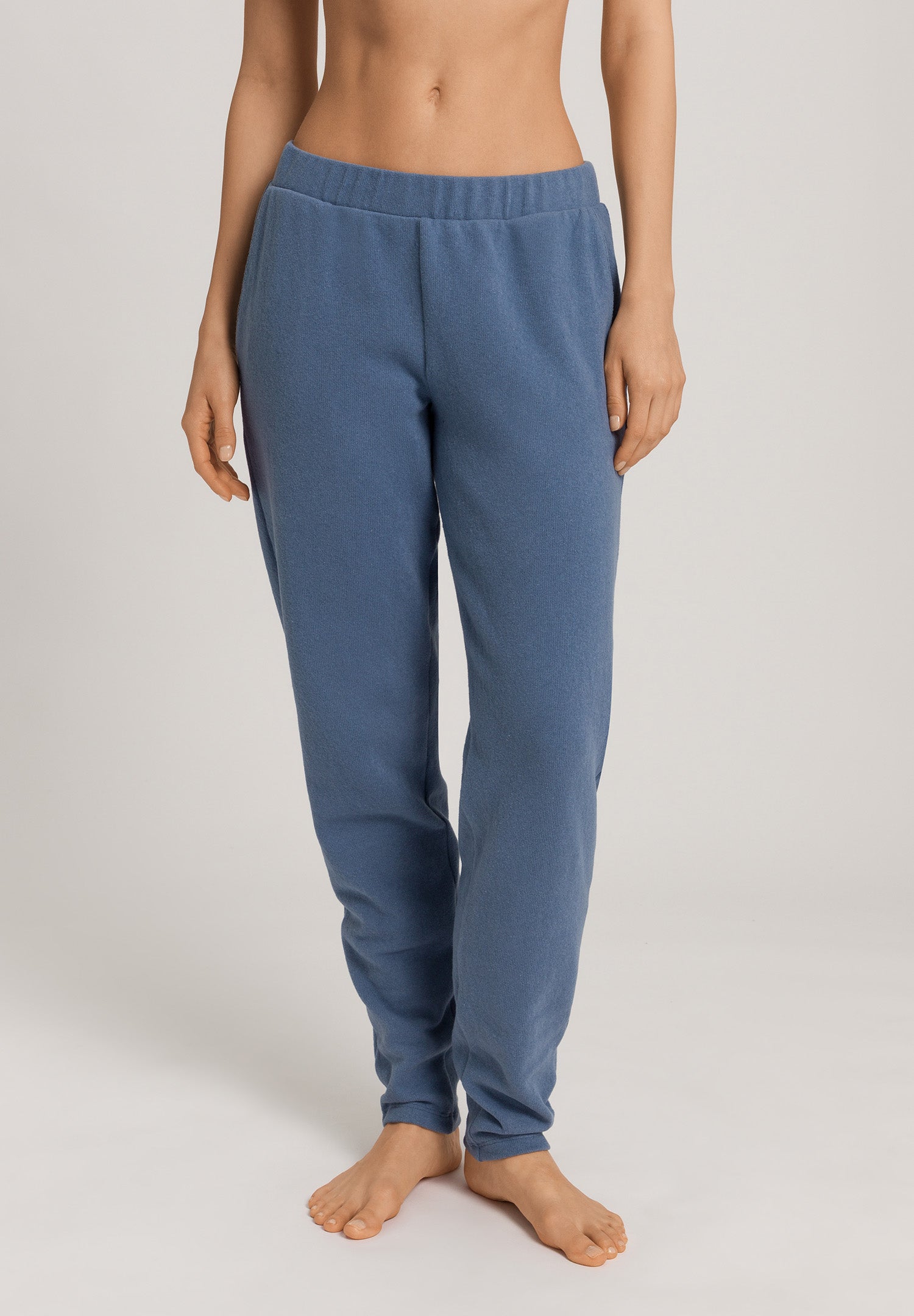 Easy Wear Recycled Cotton Blend Pants | Delicate Blue 78893-3057
