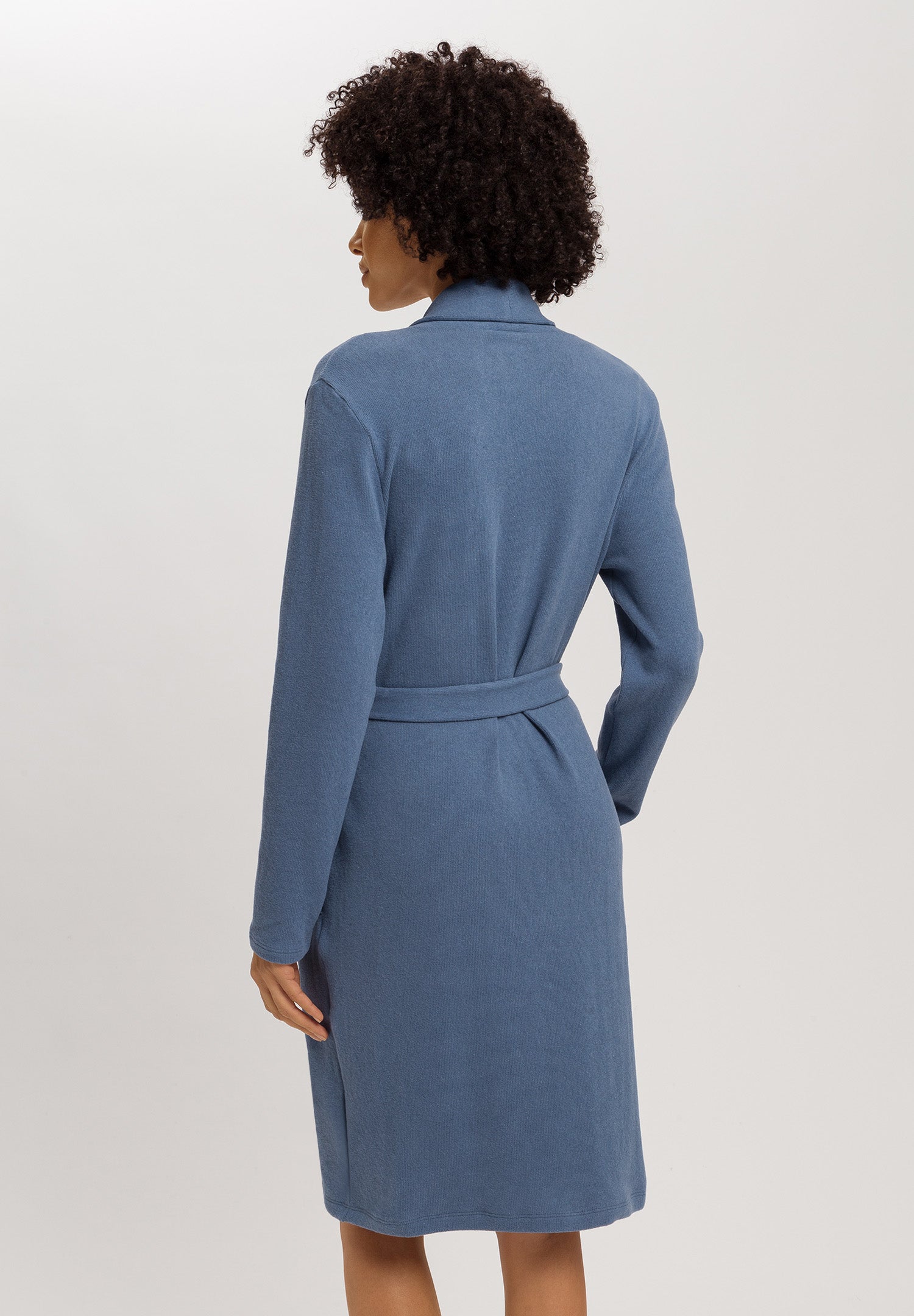 Easy Wear Recycled Cotton Blend Robe | Delicate Blue 78894-3057