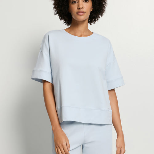 Natural Living S/Slv Sweatshirt | Watery Blue 78896-2244