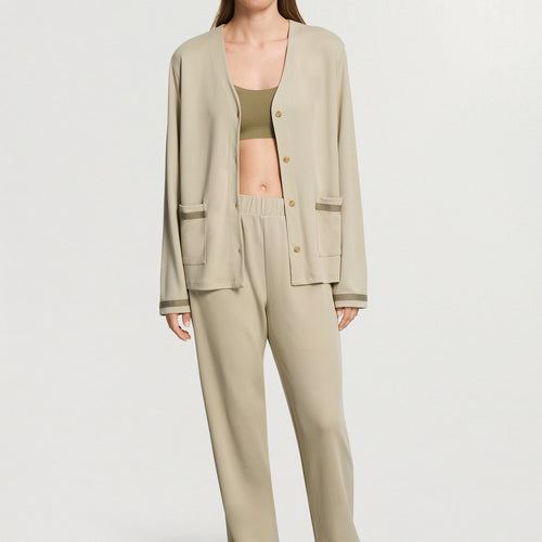 Pure Comfort Cardigan | Olive Stem 78902-2661