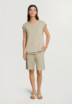 Pure Comfort Short Pants | Olive Stem 78904-2661
