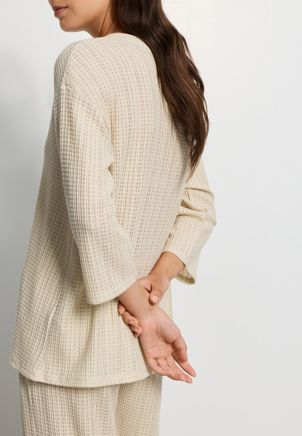 Summer Knits 3/4 Slv Shirt | Oyster Gray 78907-2671