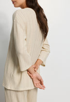 Summer Knits 3/4 Slv Shirt | Oyster Gray 78907-2671