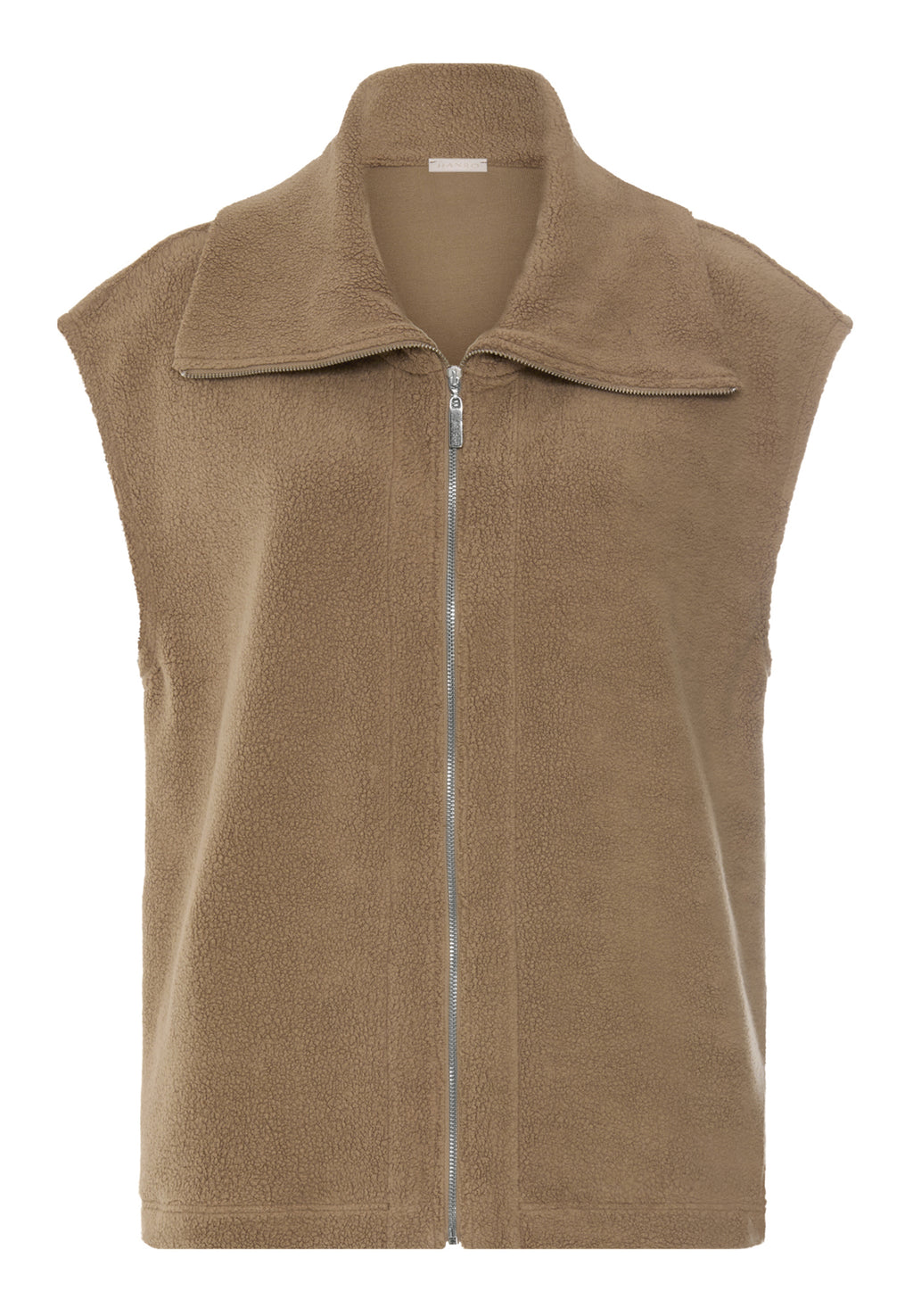 Easy Wear Teddy Vest | Suede Camel 78932-2825