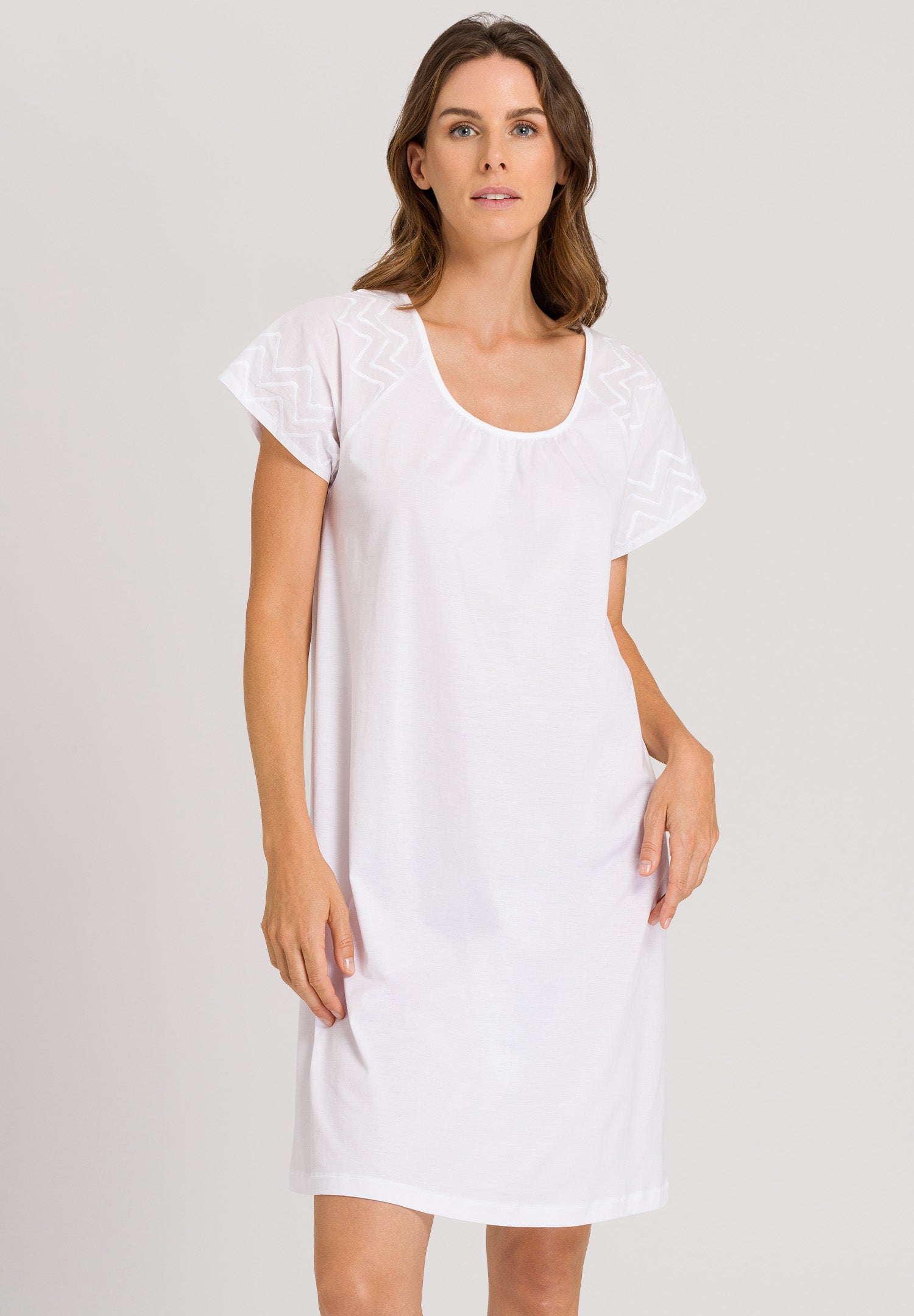 78979 Vivia Short Sleeve Nightgown - 101 White