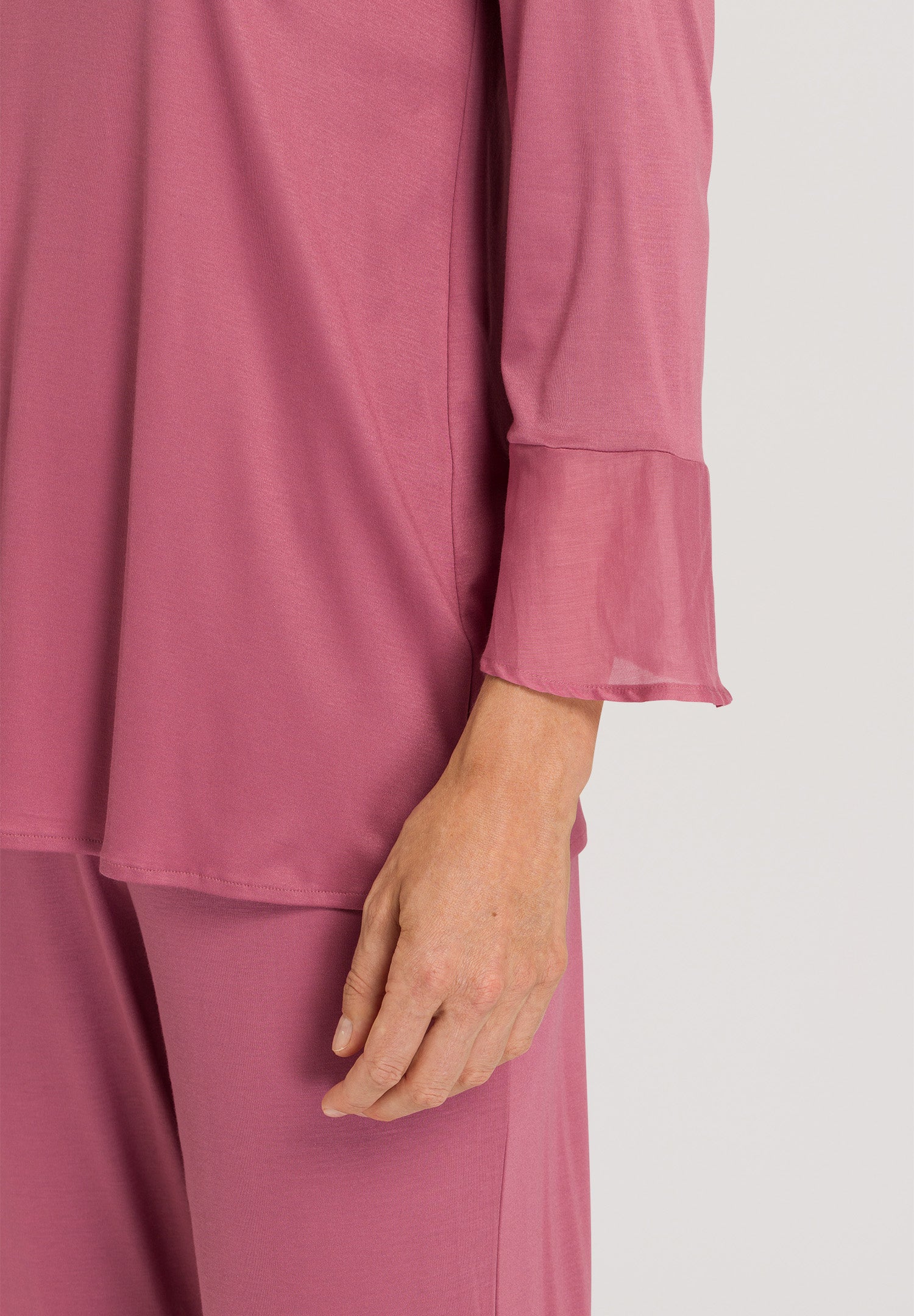 78994 Faye 3/4 Sleeve Pajama Set - 2425 Rosewood