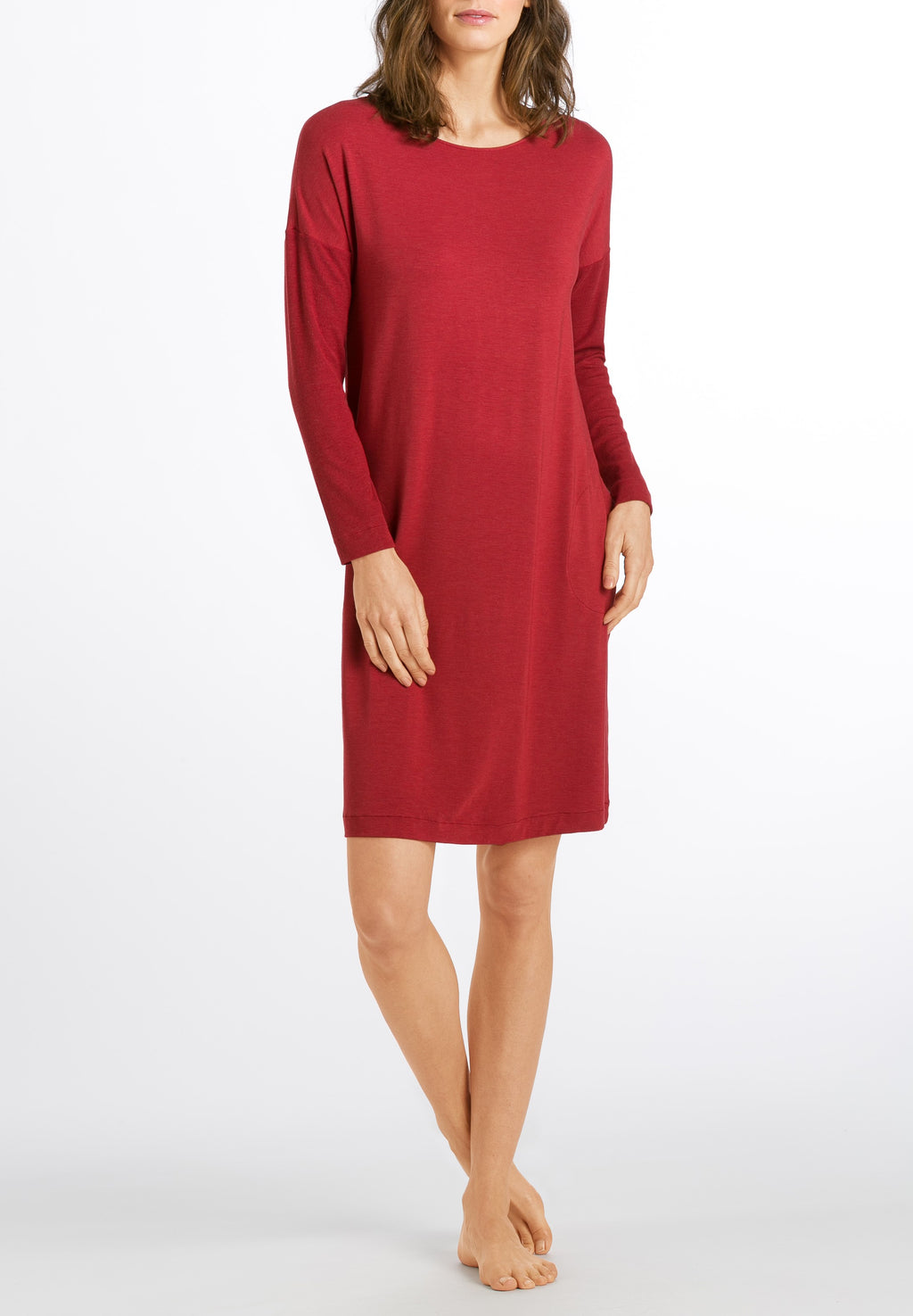 Natural Elegance Long Sleeve Gown | Redwood Melange 79023-1226