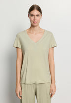 Sleep And Lounge Short Sleeve Shirt | Moss Green 79050-2720