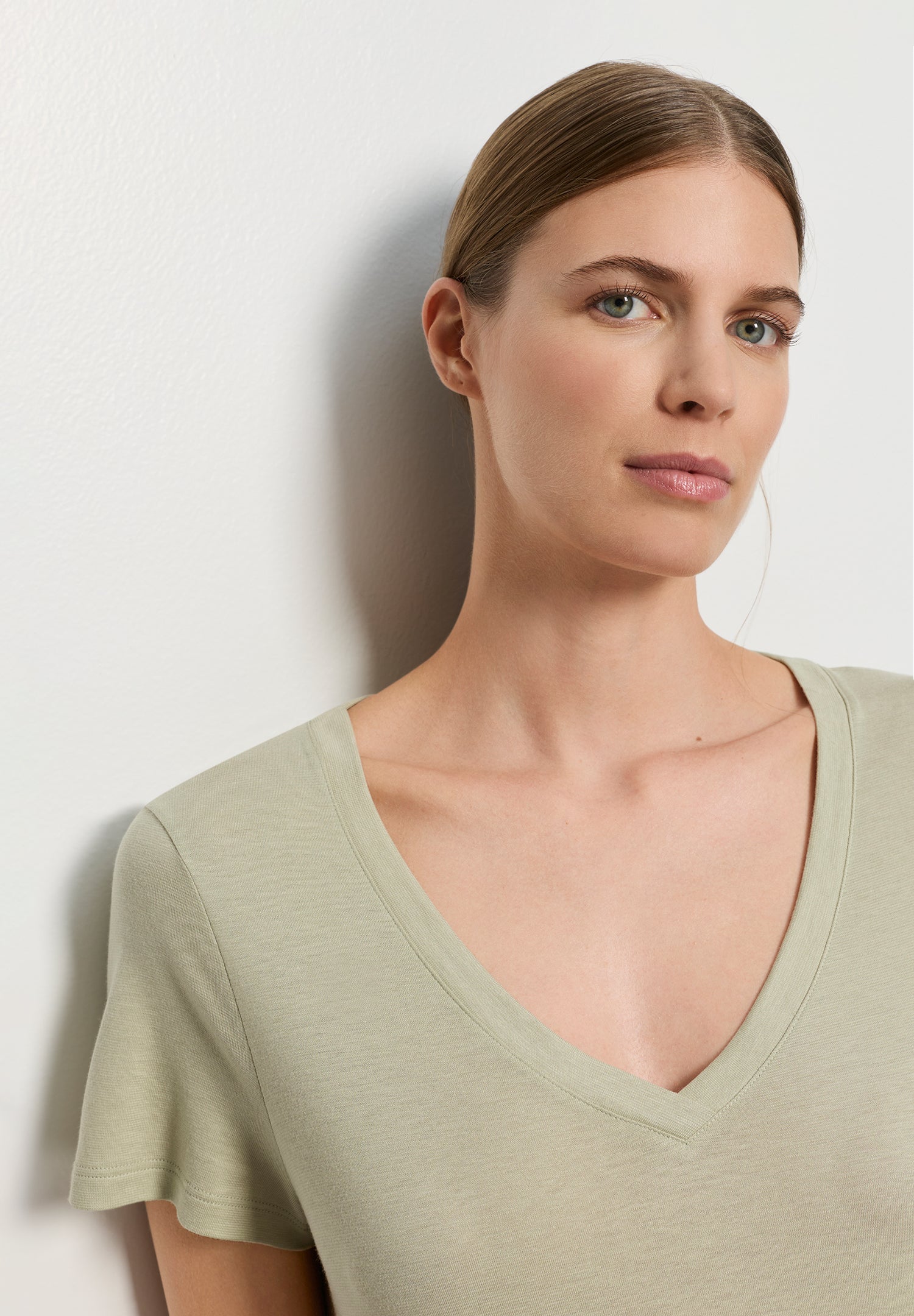 Sleep And Lounge Short Sleeve Shirt | Moss Green 79050-2720