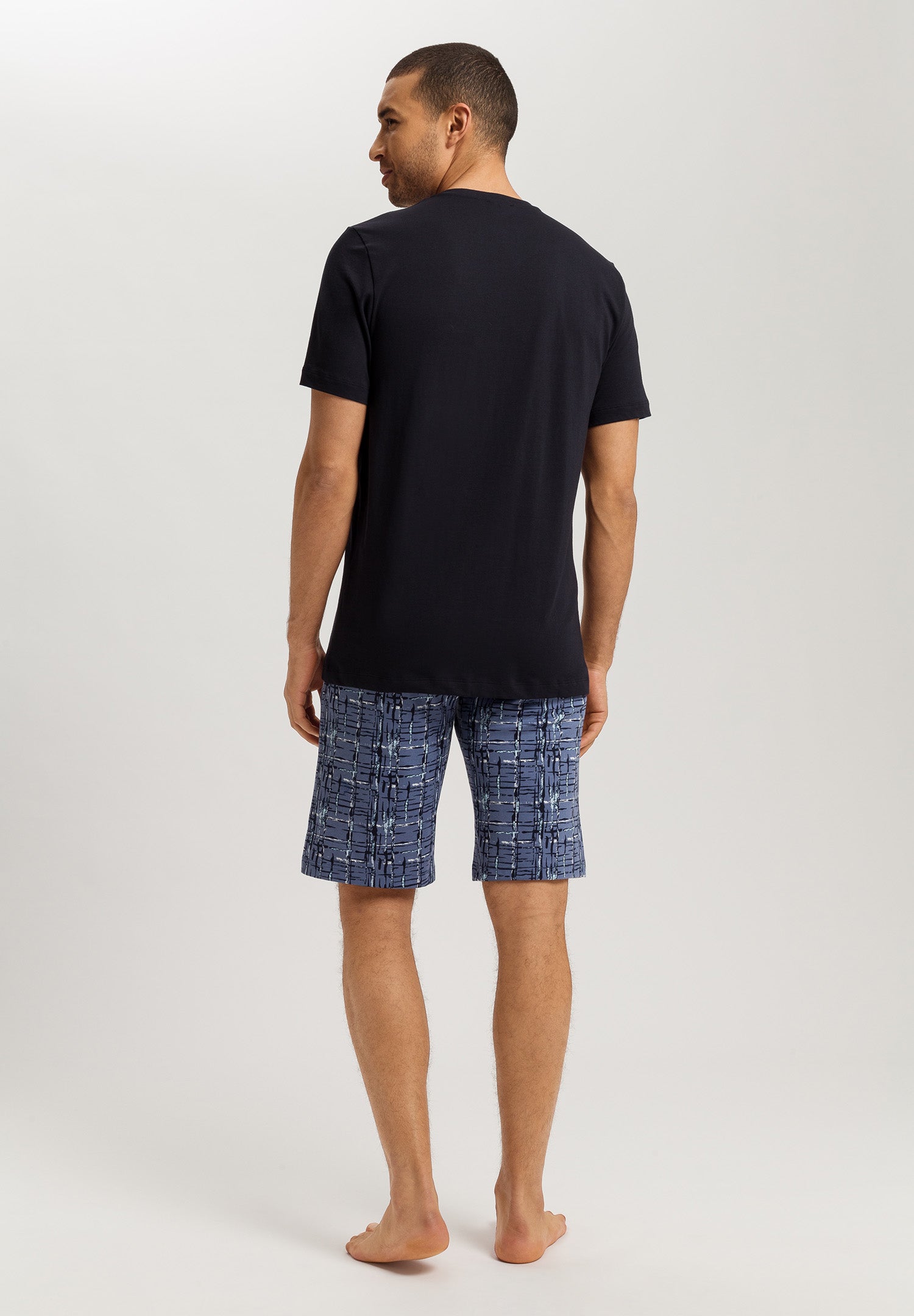 Night And Day S/Slv Pajama | Liquid Check 79267-2354